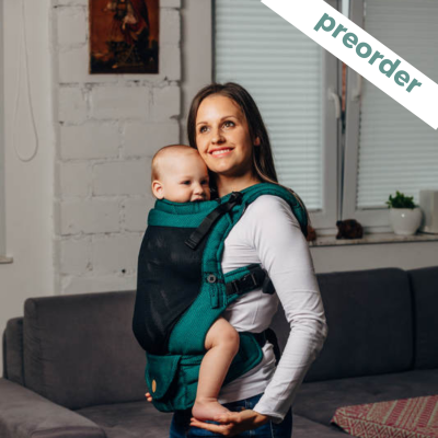 Baby carrier LennyUpGrade Emerald Mesh| Lenny Lamb