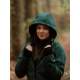 Giacca in softshell per gravidanza e babywearing 4 in 1 Green | Greyse