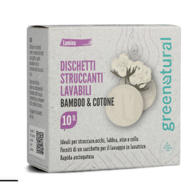 Dischetti Struccanti Lavabili in bamboo e cotone |Greenatural