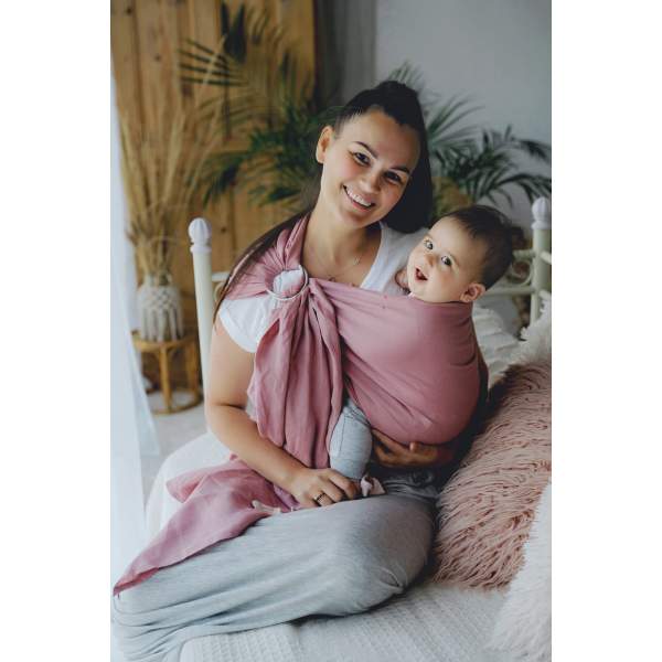 Ring Sling Pure Linen Hutt Lagoon  100% Lino | Little Frog