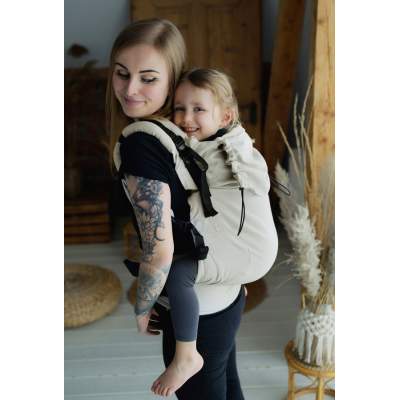 Marsupio regolabile XL Toddler Beige Moonstone| Little Frog