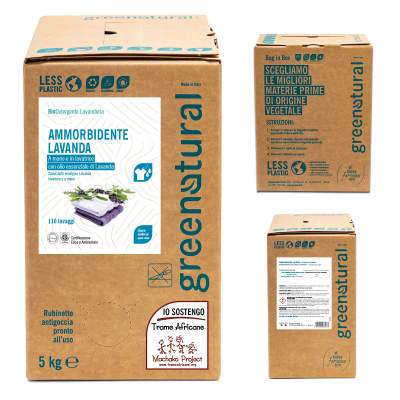 Bag in Box  Ammorbidente Eco Bio con olio essenziale di Lavanda |