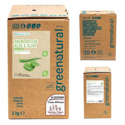 Bagnodoccia Aloe & Olivo - Eco Bio - Bag in Box 5 KG