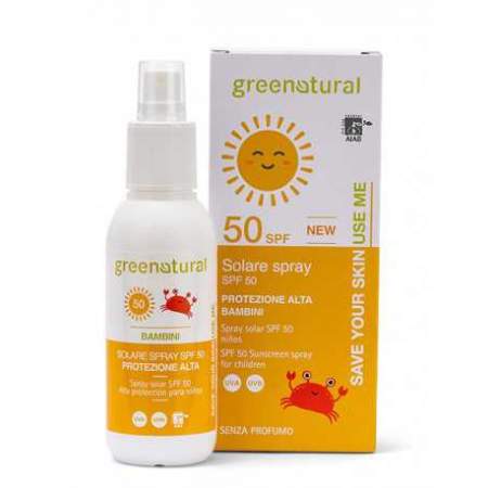 Sunscreen Spray SPF 50 for children Greenatural