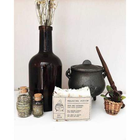 Handmade Soap Relaxing Potion with essential oil and lavender buds - The Nature Witch Shop