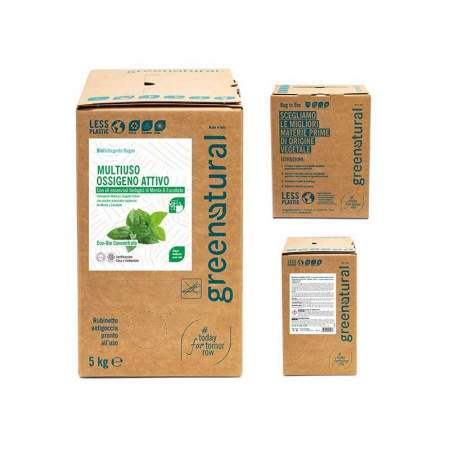 Bag in Box da 5 kg Detergente Liquido Multi superficie Eco Bio all'ossigeno attivo | GreeNatural