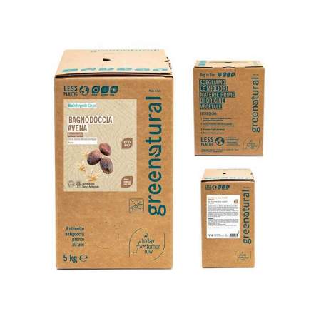 Bagnodoccia Eco-bio Avena e Karitè, bag da 5 kg | Greenatural