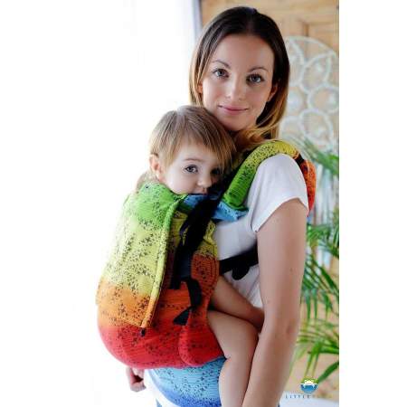 Ergonomic Carrier Toddler Black Arcoiris | Little Frog