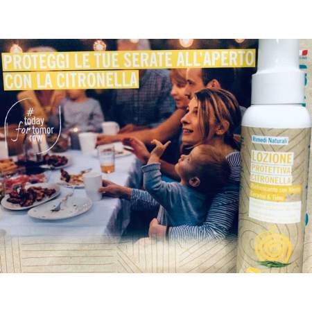 Spray Protettivo Anti Zanzare con olio essenziale di Citronella Biologico  |  GreeNatural