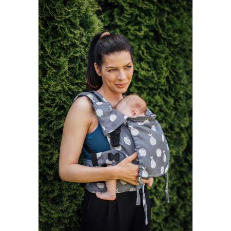 Ergonomic Baby Carrier  Mini Fruits Grey|  BeLenka