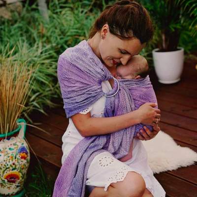 Ring Sling Lilac Wildness | Little Frog